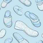 pale blue pajama slippers image